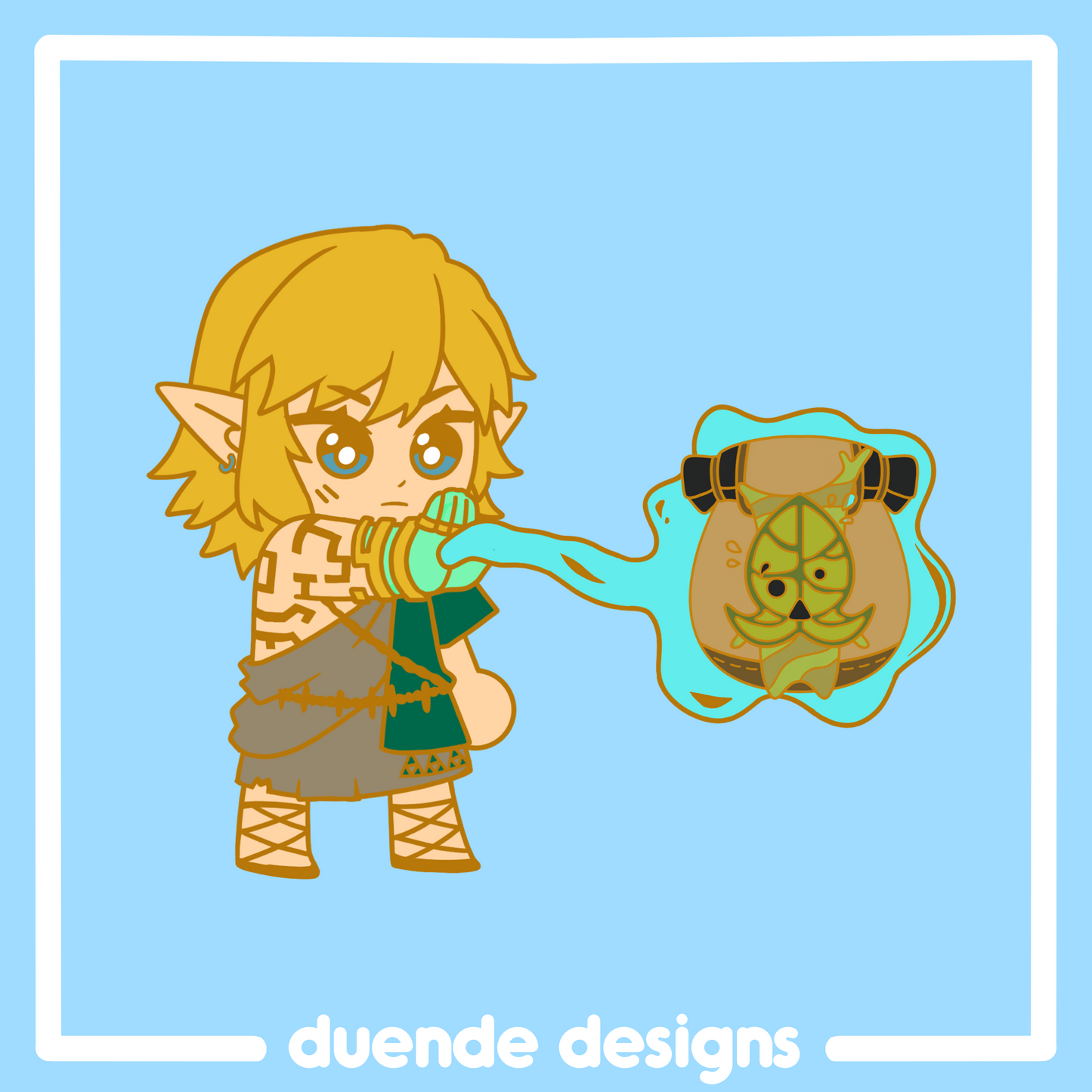 Link & Korok (TOTK) Enamel Pin