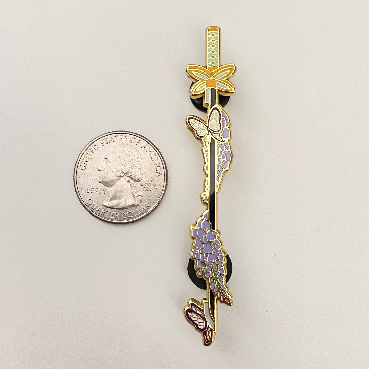 Wisteria Weapon Pin