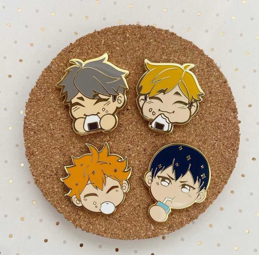 HQ!! Chibi Enamel Pins